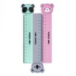 Állatos vonalzó, 15cm, 4 féle változat (koala, kutya panda, maci), Kidea, 1 db