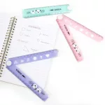 Állatos vonalzó, 30cm (2x15 cm), 3 féle színben, Kidea, 1 db