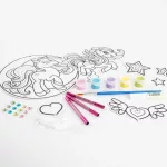 Szélcsengő készítő szett, foszforeszkáló, unikornisos, Kidea