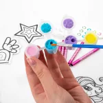 Szélcsengő készítő szett, foszforeszkáló, unikornisos, Kidea