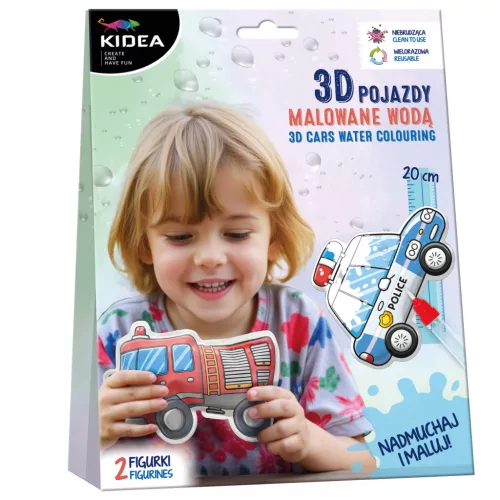 Fürdőjáték készítő szett, 2 db forma/szett, Kidea, járműves