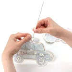 Fürdőjáték készítő szett, 2 db forma/szett, Kidea, járműves