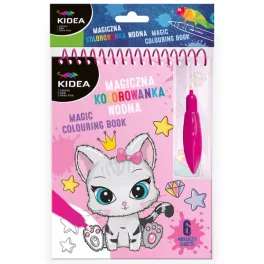 Festés vízzel, cicás, Kidea mágikus színező