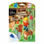 Festés vízzel, game, Minecraft mintás, Kidea mágikus színező, 15x19cm, 2024