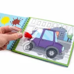 Festés vízzel, járművek, Kidea mágikus színező, Kidea
