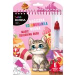 Festés vízzel, cicák, Kidea mágikus színező, Kidea