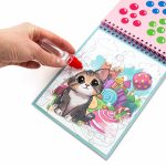 Festés vízzel, cicák, Kidea mágikus színező, Kidea