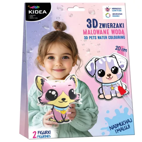 Fürdőjáték készítő szett, 2 db forma/szett, Kidea, állatos