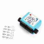 Matematika gyakorlást segítő bélyegző, nyomda, összeadás