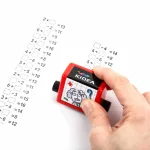 Matematika gyakorlást segítő bélyegző, nyomda, egyismeretlenes