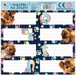 Cleo and Frank füzetcímke 8 db/ív, kutyás, spániel, többféle (NNZCF44)