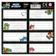 Retro game füzetcímke 8 db/ív, kétféle (DF42)