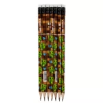 Minecraft mintás grafitceruza radírral, HB, háromszög test, 1 db, Kidea (OTGUNCKA)