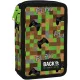 Minecraft mintás tolltartó, 2 emeletes, töltött, BackUp, 2025, DW81, Play