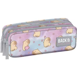   Kapibara tolltartó, beledobálós, 3 rekeszes, BackUp, 2026, G04, szivecskékkel