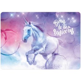 Unikornis asztali alátét, 30x40cm, JR15, lila