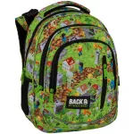Minecraft mintás hátizsák, iskolatáska, 3 rekeszes, 39x27x20cm, BackUp, 2025, R61