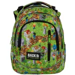 Minecraft mintás hátizsák, iskolatáska, 3 rekeszes, 39x27x20cm, BackUp, 2025, R61