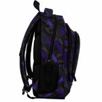 Lányos hátizsák, 3 rekeszes, 42x30x20cm, BackUp, 2025, X47, fekete-lila