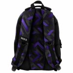 Lányos hátizsák, 3 rekeszes, 42x30x20cm, BackUp, 2025, X47, fekete-lila