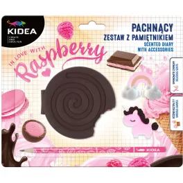 Illatos napló radírral és ceruzával, Raspberry, Kidea 