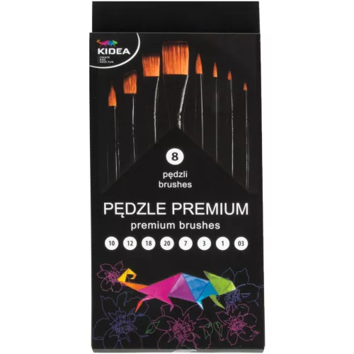 Ecset készlet, 8 db-os, prémium, Kidea