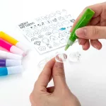 Gyűrűkészítő készlet (4 db gyűrű, 40 minta, 3D zselé), Kidea