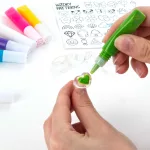 Gyűrűkészítő készlet (4 db gyűrű, 40 minta, 3D zselé), Kidea