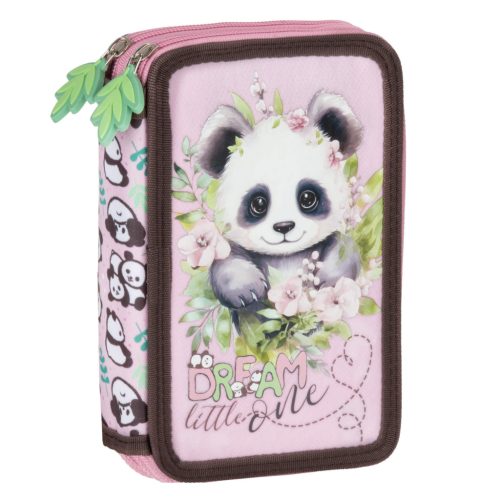 Pandás tolltartó, 2 emeletes, töltött, PA10