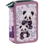 Pandás tolltartó, 2 emeletes, töltött, PA11, két panda