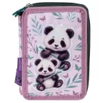 Pandás tolltartó, 2 emeletes, töltött, PA11, két panda