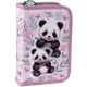 Pandás tolltartó, klapnis, töltött, PA11, két panda