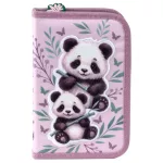 Pandás tolltartó, klapnis, töltött, PA11, két panda