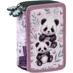 Pandás tolltartó, 3 emeletes, töltött, PA11, két panda