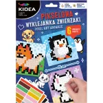 Mozaikkép készítő szett, matricázz számok szerint, 6 ív/szett, Kidea