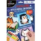 Mozaikkép készítő szett, matricázz számok szerint, 6 ív/szett, Kidea