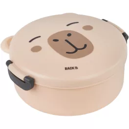 Kapibara uzsonnás doboz, rekeszes, kerek, 0,95l