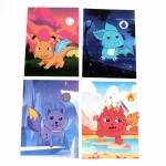 Matricás figurakészítő szett, mesés állatok, űrlények, Kidea