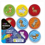 Nyomda szett, 9 db-os, állatos (róka, ló, kutya, stb.), Kidea