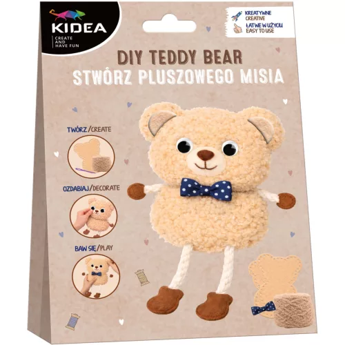 Készíts plüssmackót! Kidea kreatív szett