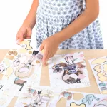 Matricás figurakészítő szett, divatos lányok, Kidea