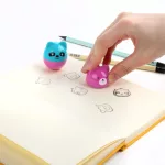 Nyomda szett, 2 db-os, állatos (mackók), kék-rózsaszín, Kidea