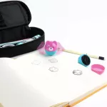 Nyomda szett, 2 db-os, állatos (mackók), kék-rózsaszín, Kidea