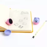 Nyomda szett, 2 db-os, állatos (panda és quokka), lila-rózsaszín, Kidea