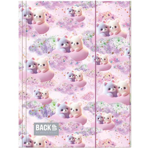 Macis gumis mappa A/4, BackUp A23, 2026, rózsaszín