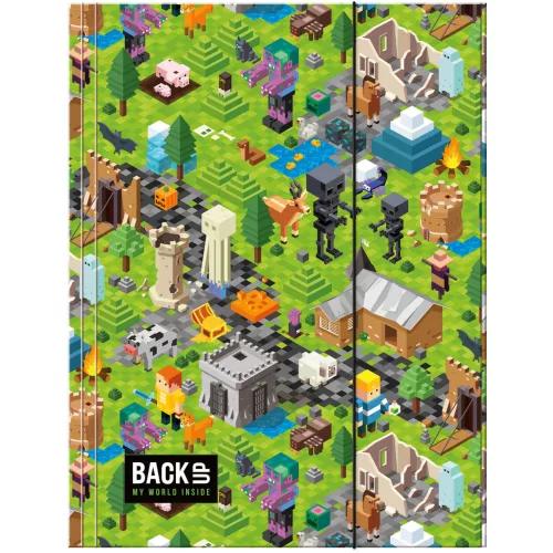 Minecraft mintás gumis mappa A/4, Backup A61, 2026