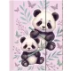Pandás gumis mappa A/4, PA11, két panda