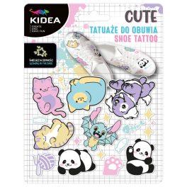   Foszforeszkálós vasalható matricák cipőhöz, cuki állatok, Kidea