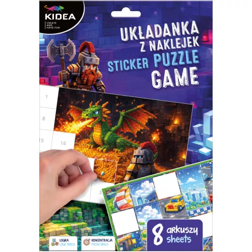 Magic matricás puzzle, fiús, Kidea