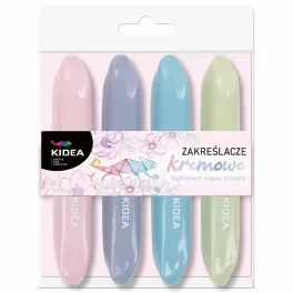 Szövegkiemelő, 4 db/csomag, Kidea, pasztell színek